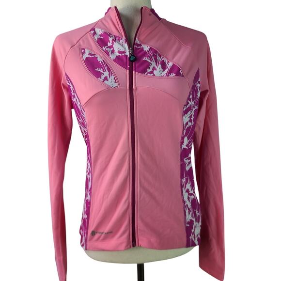 Hincapie Pink White Cut Away Cycling Bike Riding Top Jersey Large - Picture 1 of 6